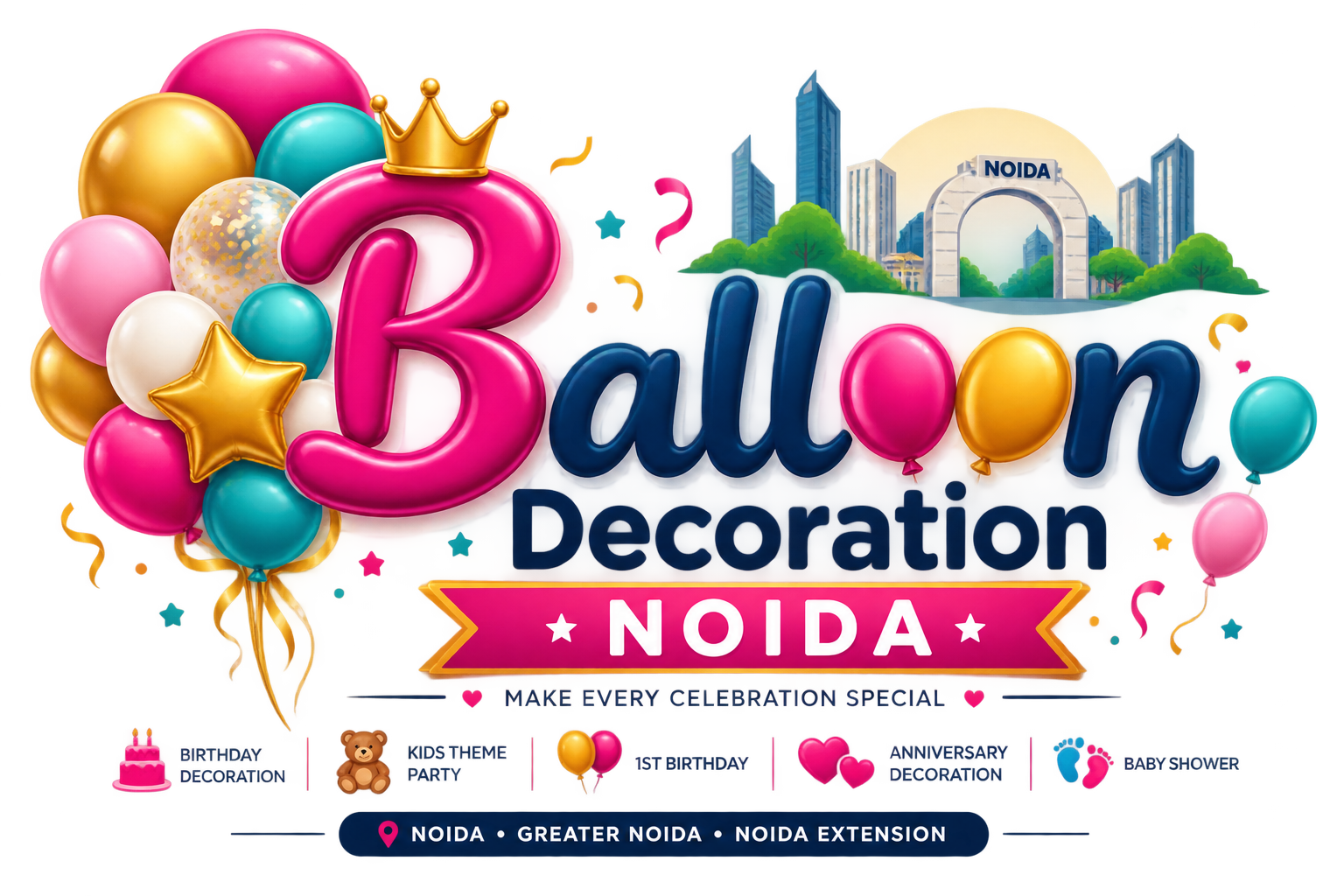 Balloon Decoration Noida logo
